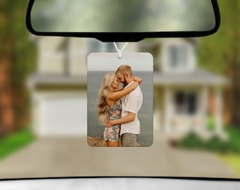 Custom Photo Car Air Freshener, Personalized Picture Car Freshie, Face Air Freshener, Gift for Boyfriend Girlfriend, Valentines Gift