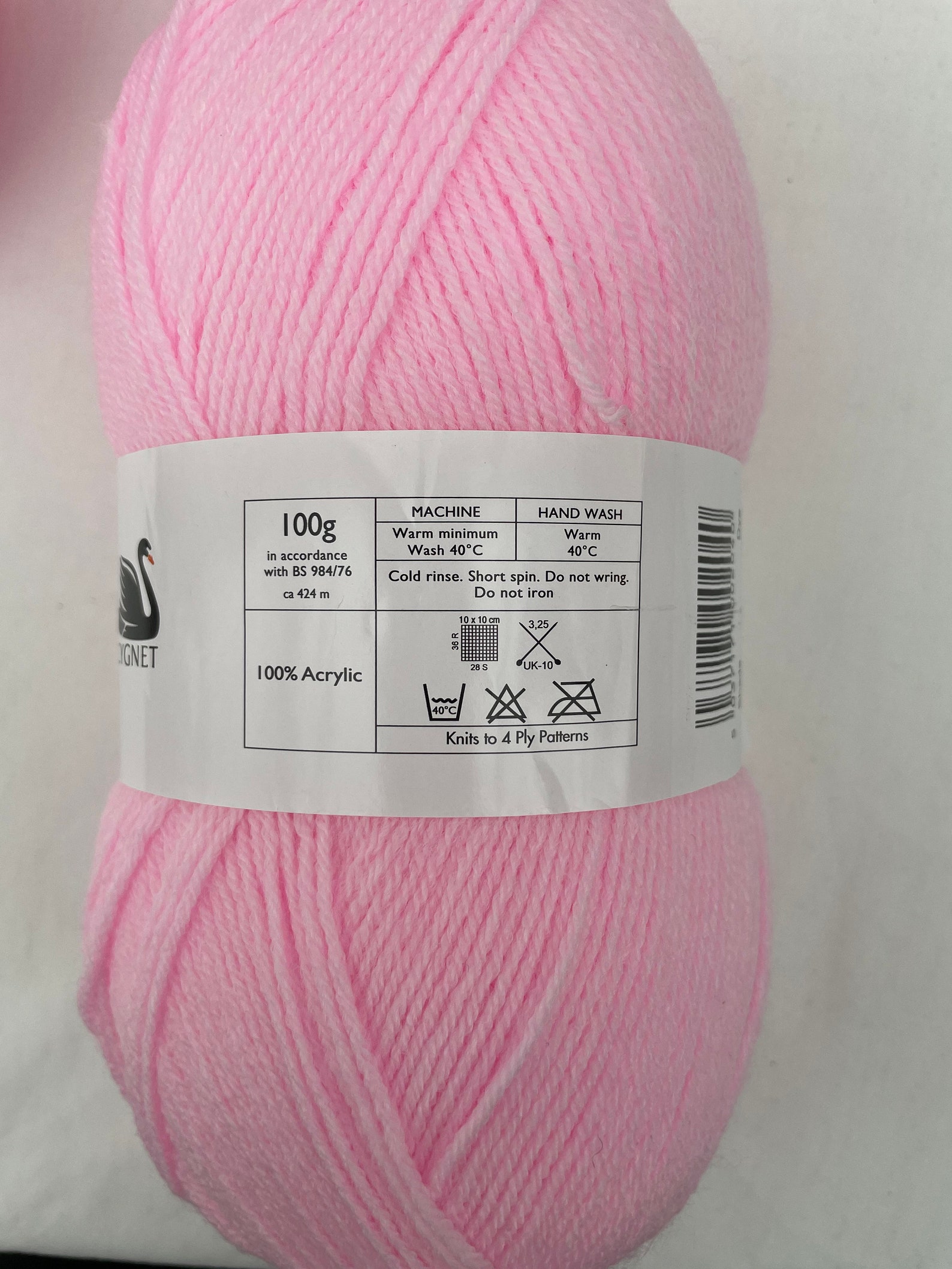 Pink Baby Wool Yarn 4 Ply 500g Supersoft Kiddies Etsy