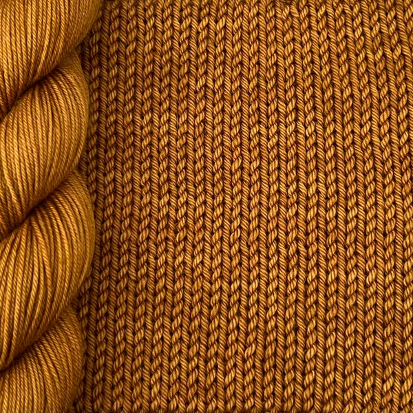 4 Ply DK Yarn 10g 20g 50g 100g Skein Hand Dyed Honey Ginger Brown Semi Solid Tonal S/W Merino Wool Nylon Sock Knitting Crochet  P75