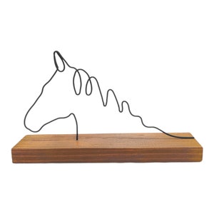 Horse Themed Wire Art Decor, Tabletop Decor, Handmade gifts, Handcrafted Art, New Home Gift, Wire Art Sculpture Minimalist Decors