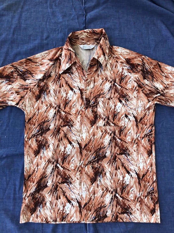 1970s Lilly Dache Pullover Hawaiian Shirt Medium