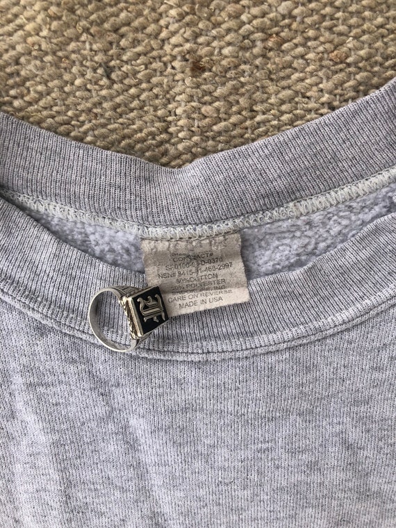 90s Grey Army Sweatshirt Small Medium - image 4