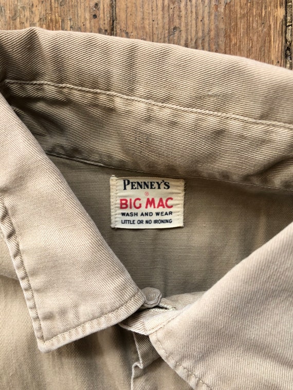 1950s Selvedge Penneys Big Mac Work Shirt Medium - image 3