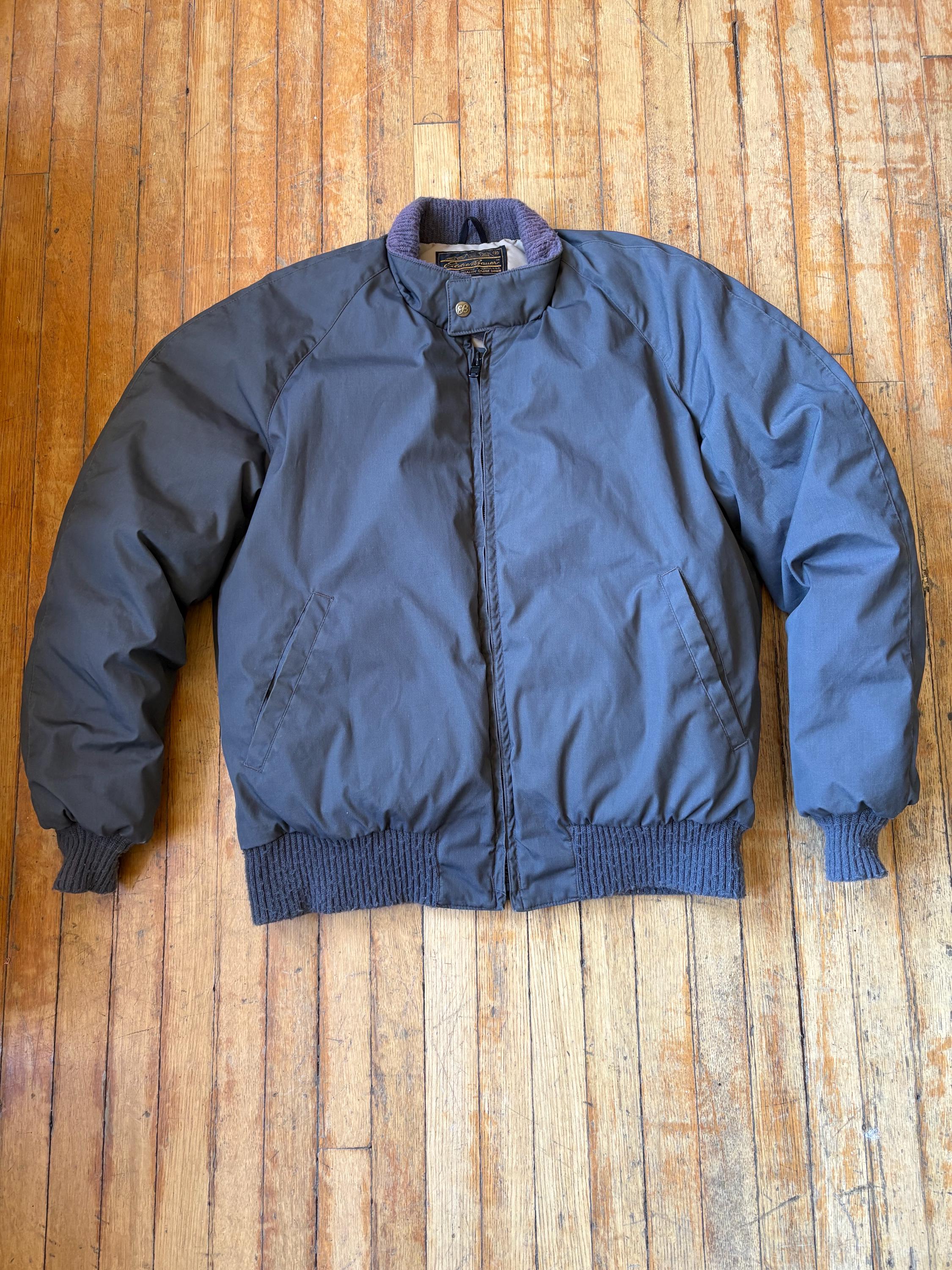 Eddie BauerハリントンジャケットwomenXLハーフ丈古着ネイビーレア エディー・バウアー レディース（コート・ジャケット