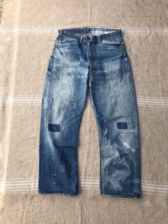 1950s Sears Roebuck Selvedge Denim Jeans 33 - Gem