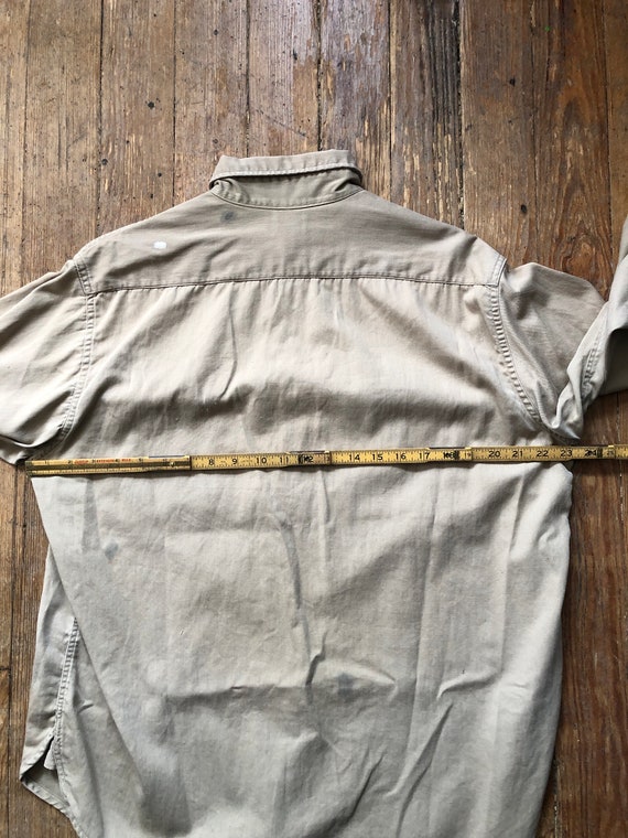 1950s Selvedge Penneys Big Mac Work Shirt Medium - image 8