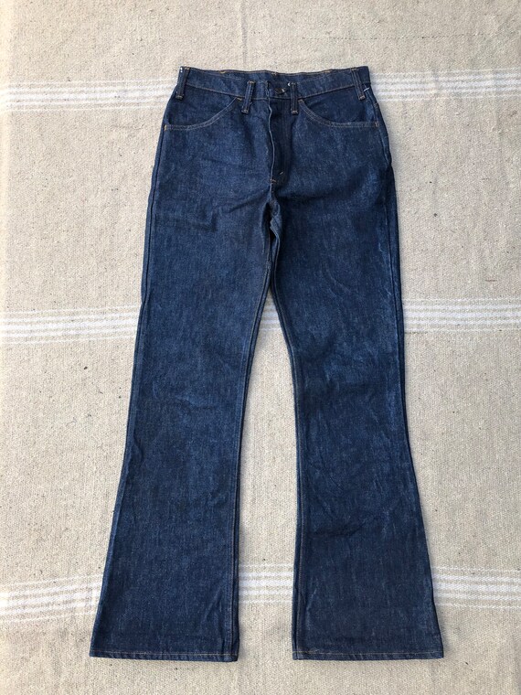 1970s One Wash Unbranded Boot Cut Jeans 30