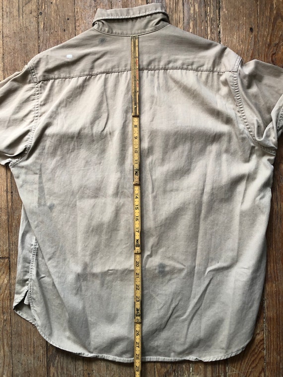 1950s Selvedge Penneys Big Mac Work Shirt Medium - image 9