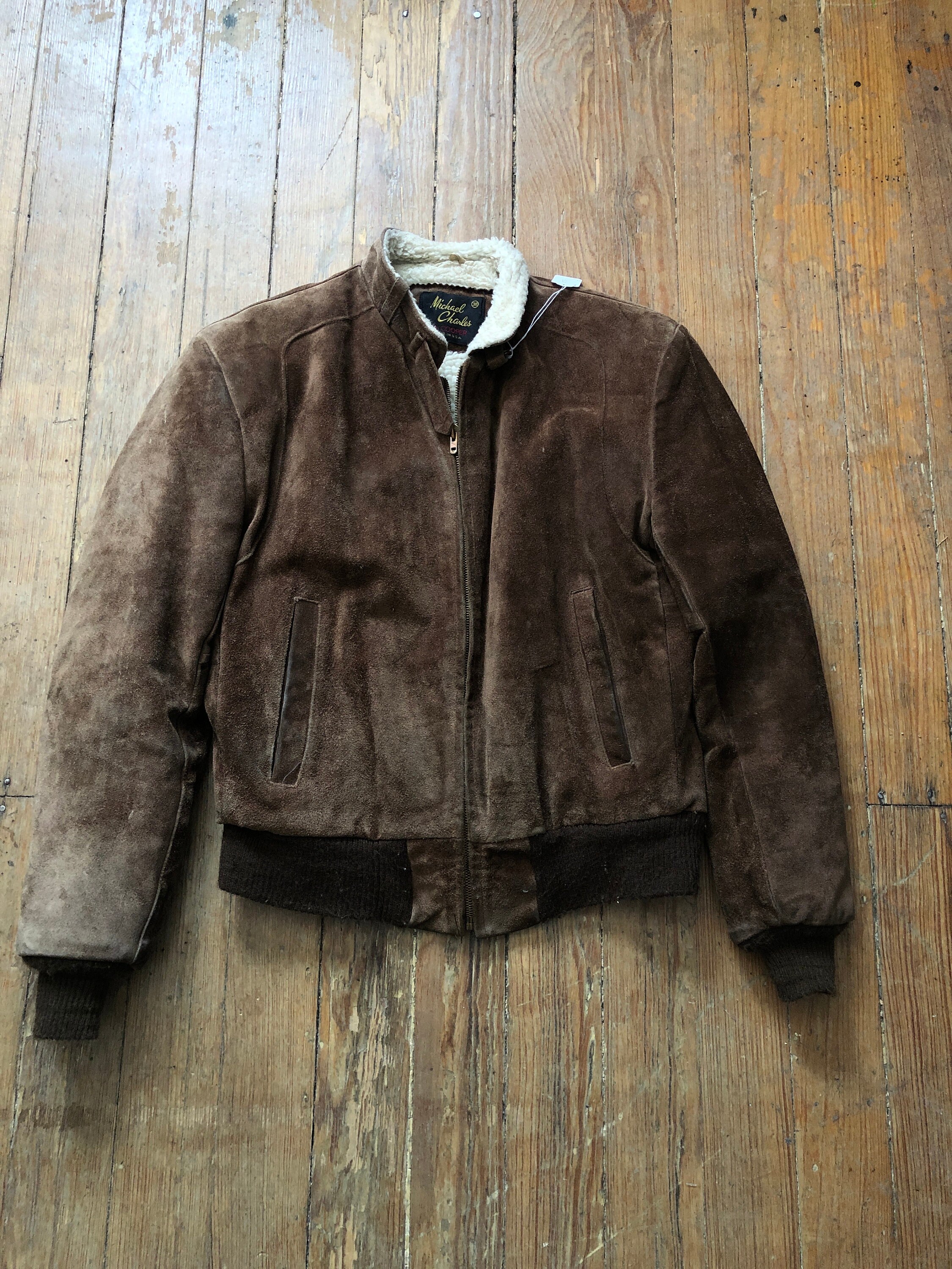 Levi's men's faux suede varsity baseball shop bomber jacket