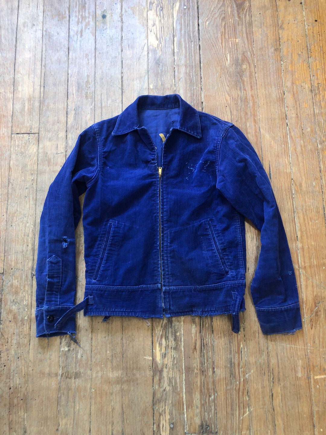 1950s FFA Blue Corduroy Work Jacket Small Medium - Etsy
