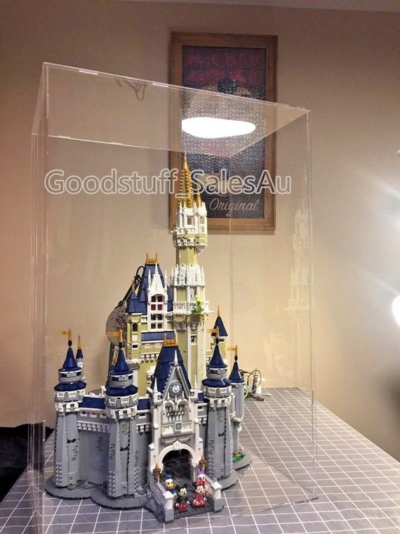 lego disney castle display case