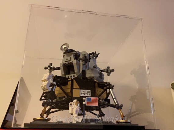lego lunar lander display case