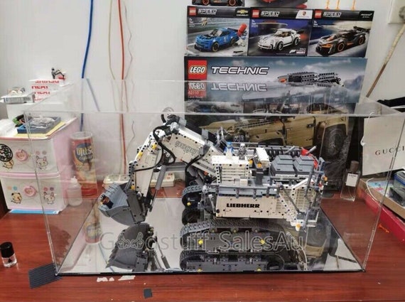 CUSTOM ACRYLIC DISPLAY STAND LEGO 42100 Liebherr R 9800 Excavator