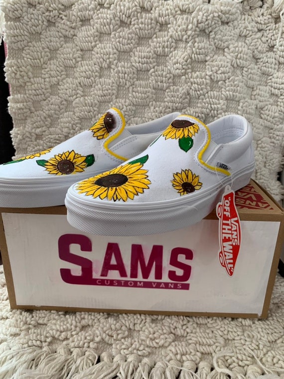 sunflower vans etsy
