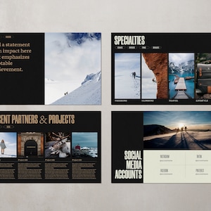 Media Kit for Influencers and Content Creators | Canva and Indesign template available in US Letter and A4 | Screen-friendly & printable