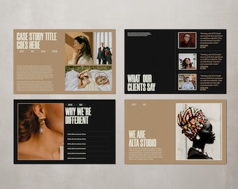 Kit de medios para diseñadores y artesanos / Plantilla Canva e Indesign