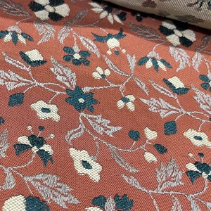Vintage woven brocade obi fabric, thick silk, Japanese narrow silk fabric, Woven upholstery silk, UNUSED