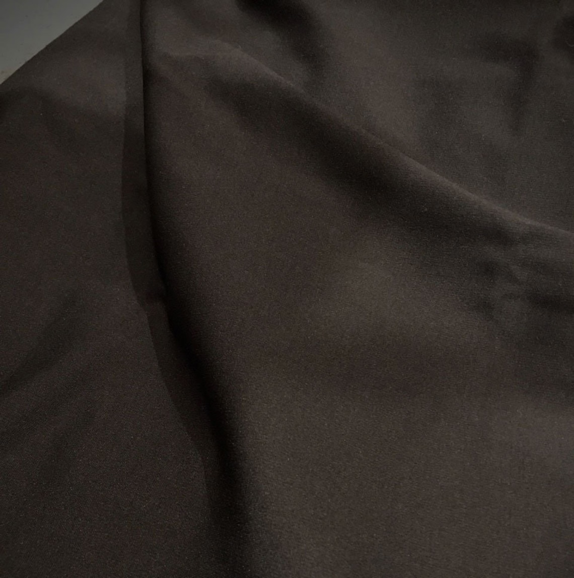 Thick Black Ponte Knit Fabric 4 way super stretch opaque Etsy