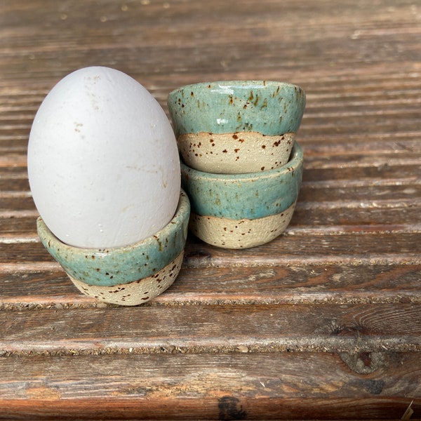 Hand-made egg cups