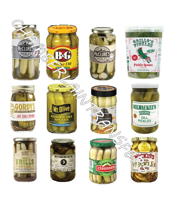 Pickles Pickle Girly 2 Vintage Retro READY TO PRESS Etsy