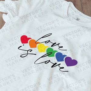 Love SVG Rainbow, Love Gay Pride SVG, Love Svg, Valentine Svg, Dia dos Namorados Digital Cricut, Silhouette, Glowforge, Svg Dxf Eps Png,