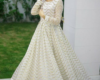 white garba dress