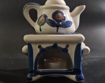 Lampe à arômes vintage, réchaud pour chauffer les huiles essentielles