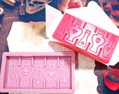 POTIONS STYLE 2 - Wax Melt Snap Bar Silicone Mould - Exclusive Design - Make Your Own Scented Wax Melts