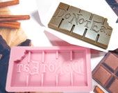 DO NOT EAT - Wax Melt Snap Bar Silicone Mould - Exclusive Design - Make Your Own Scented Wax Melts