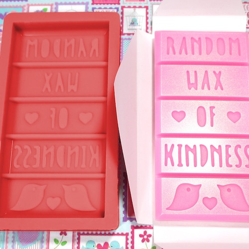 Single Heart Snap Bar Design Wax Melt Bar Silicone Mould Etsy