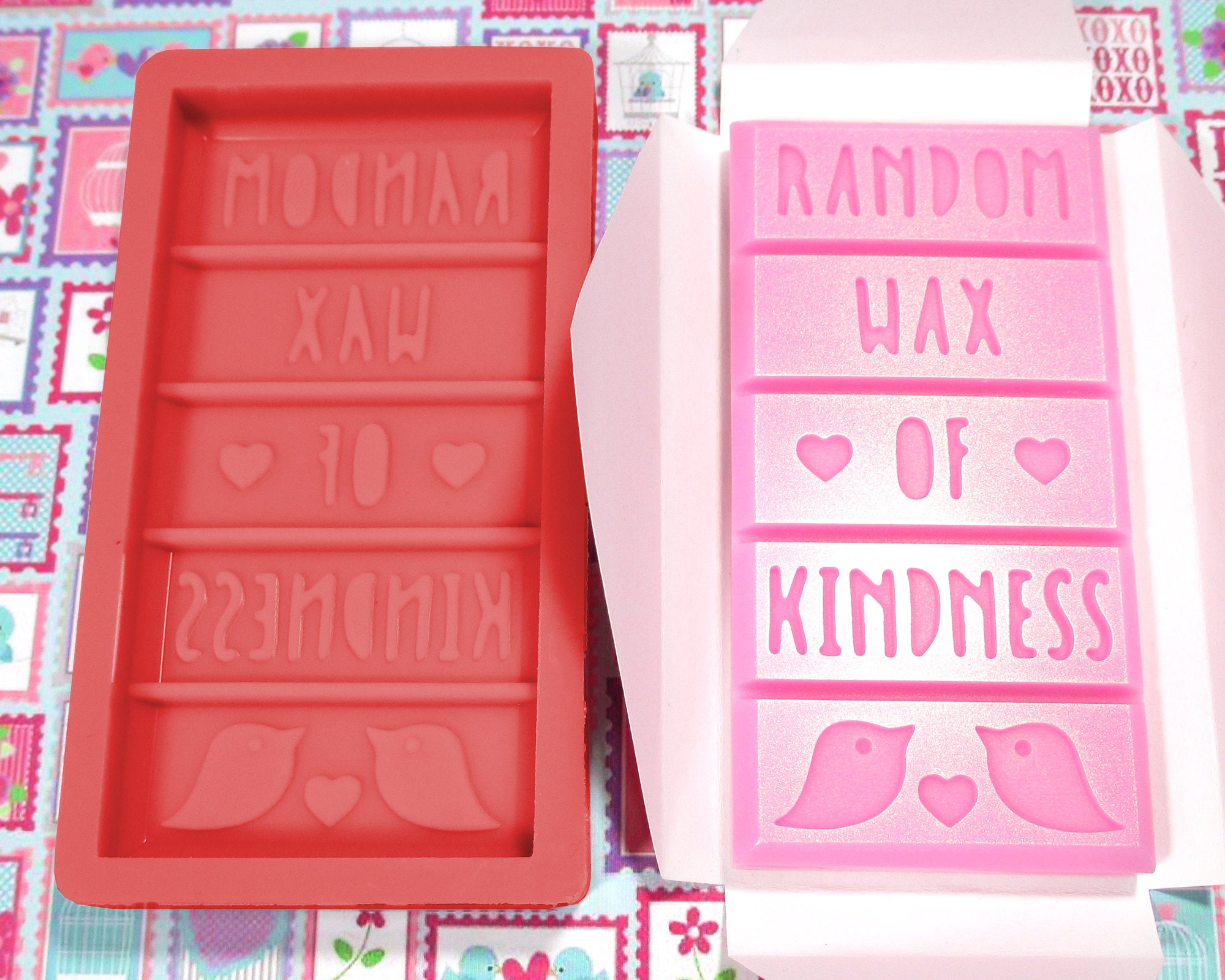 RANDOM WAX of KINDNESS - Wax Melt Snap Bar Silicone Mould - Exclusive…