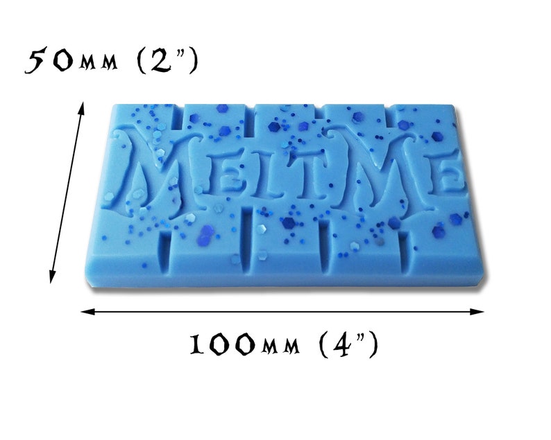 MELT ME Wax Melt Snap Bar Silicone Mould Makes 50x100mm Etsy UK
