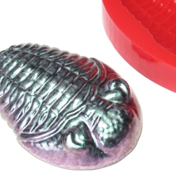 Trilobite Silicone Mould - Two Sizes - Compatible With Resin, Plaster, Soap and Wax - Make DIY Fridge Magnets, Soap Toppers and More