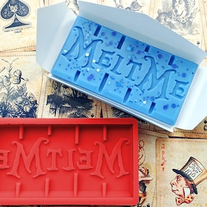 MELT ME - Wax Melt Snap Bar Silicone Mould - Makes 50x100mm 35g Bars -  Exclusive Design - Make Your Own Scented Wax Melts