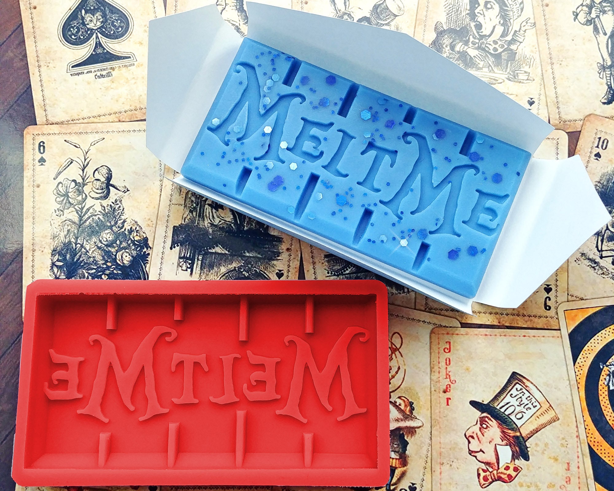 MELT ME Wax Melt Snap Bar Silicone Mould Makes 50x100mm Etsy UK