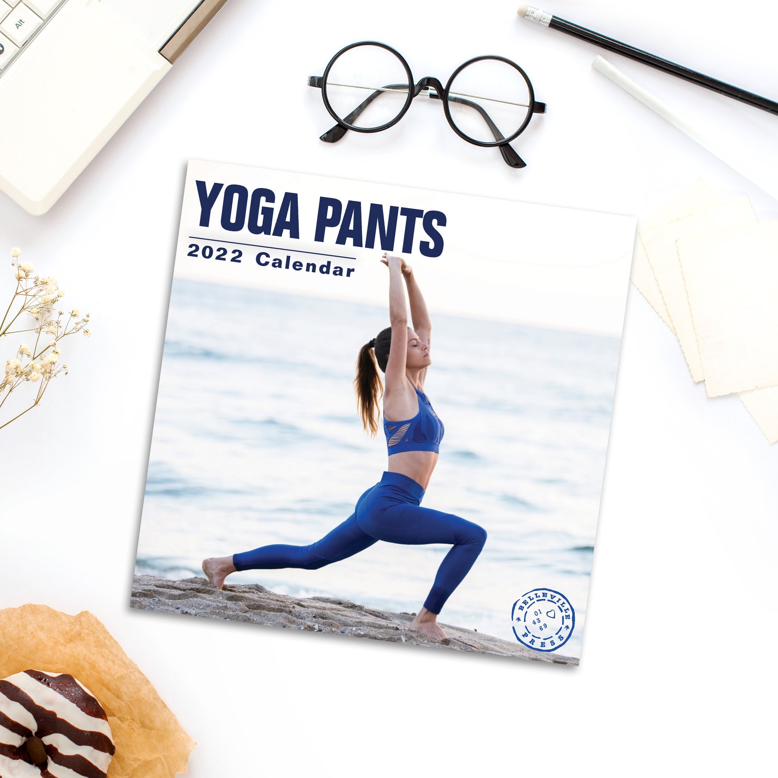 2022 Yoga Pants Wall Calendar Belleville Press by Bright Day Etsy