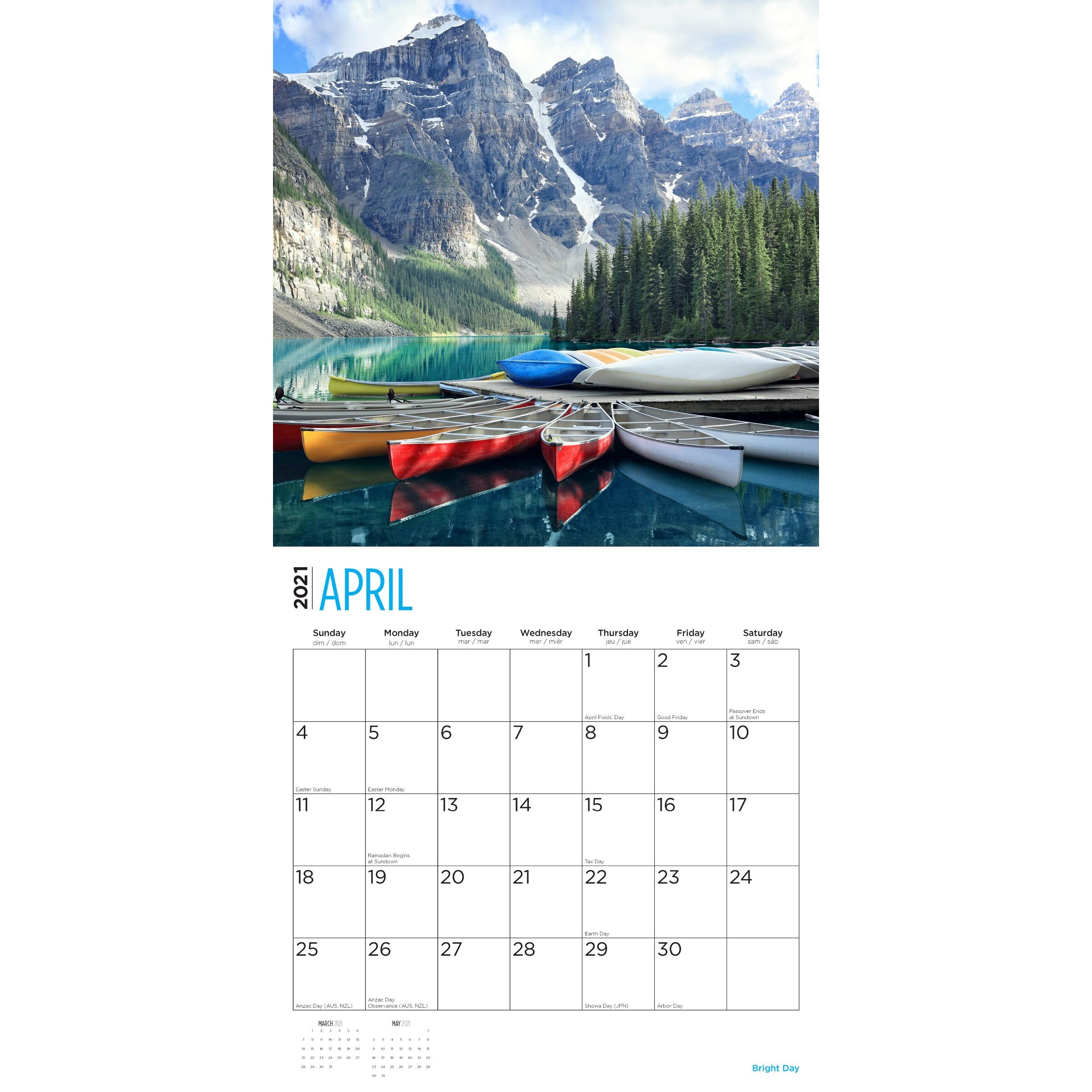 2021 Banff National Park 12 x 12 Wall Calendar Travel Etsy
