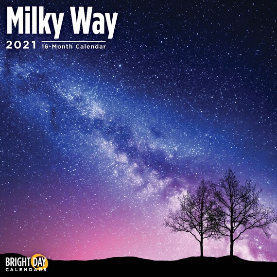 2021 Milky Way 12 X 12 Wall Calendar Outer Space Star Planet Etsy milky way calendar 2021 india