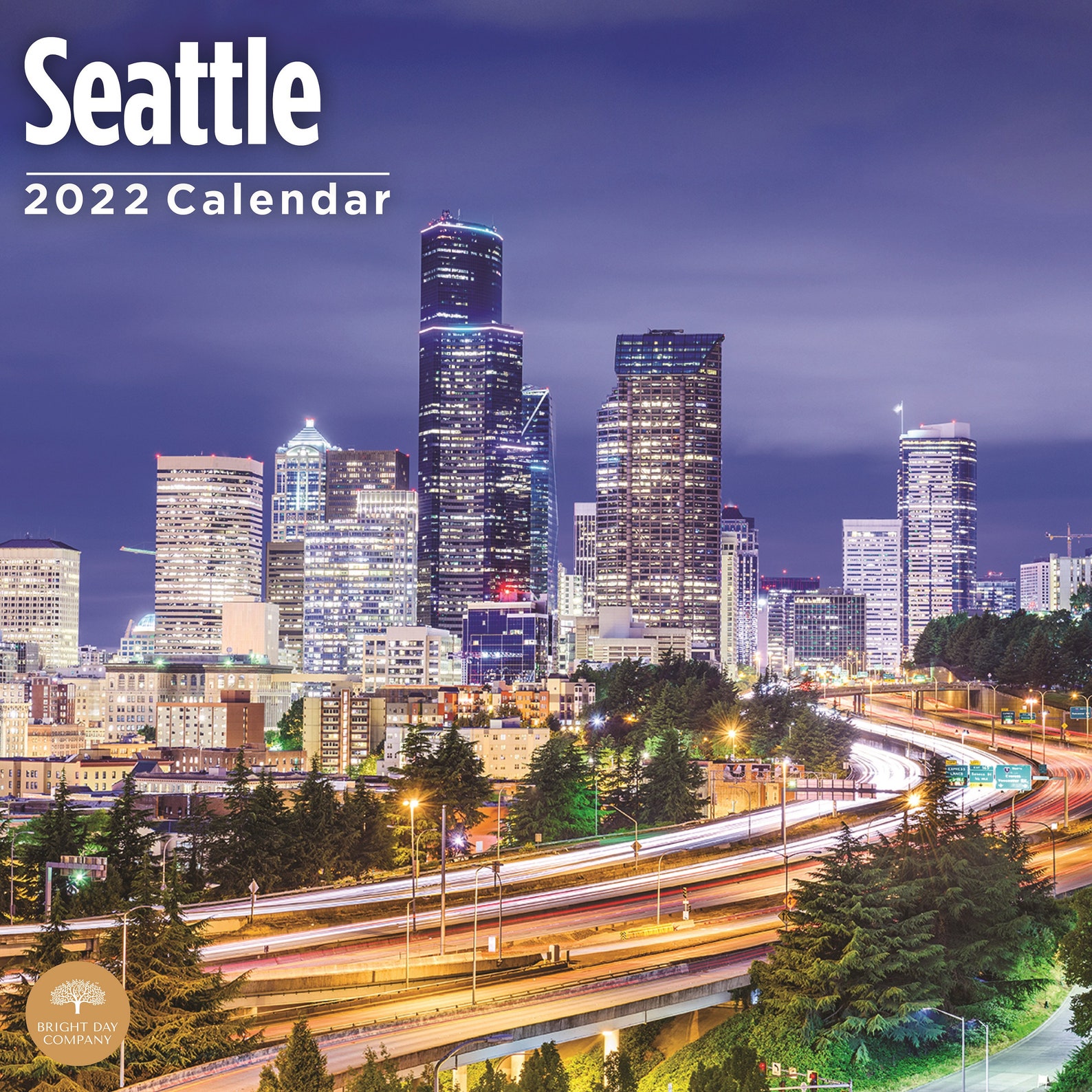 2022 Seattle Wall Calendar by Bright Day 12 X 12 Inch Etsy