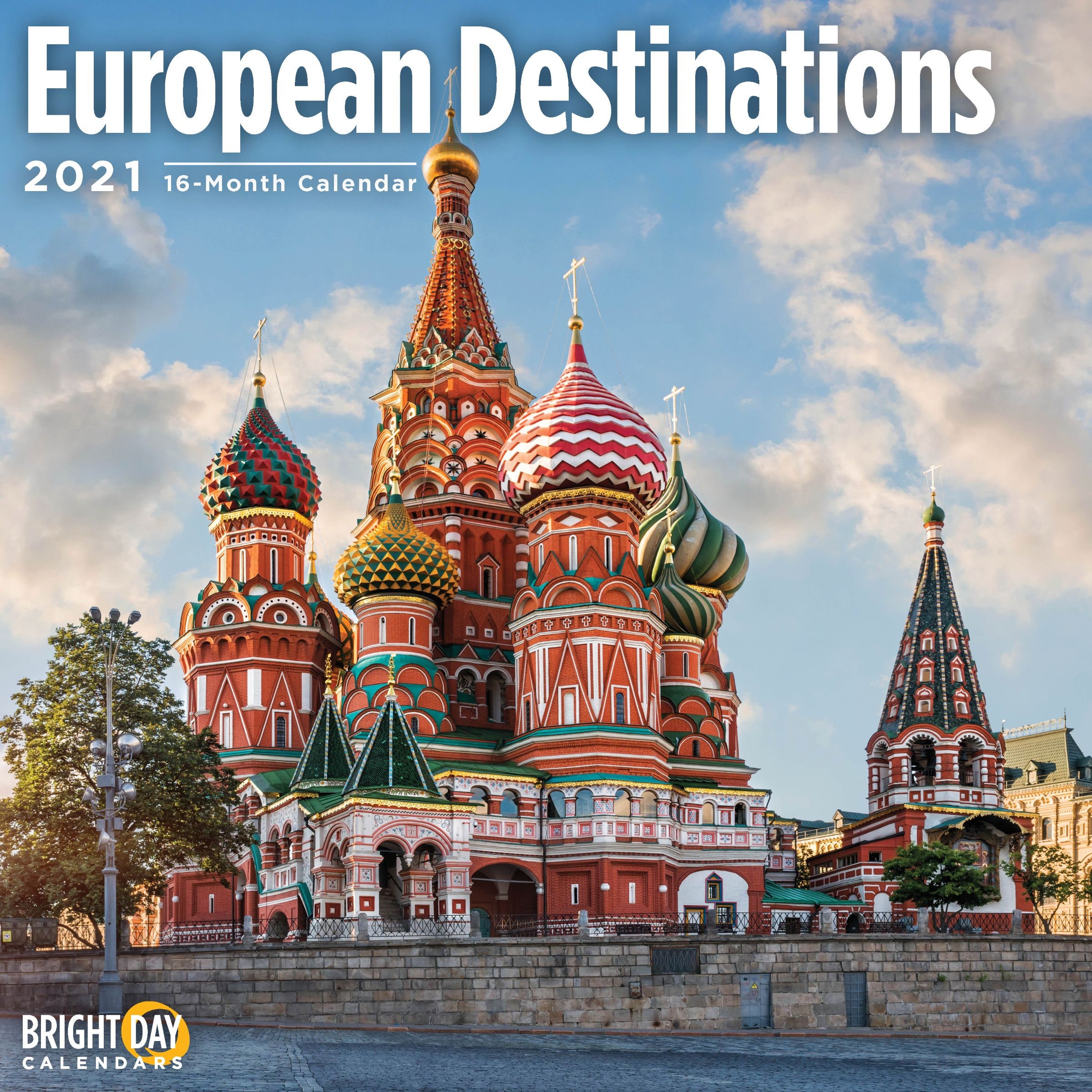 2021 European Destinations 12 x 12 Wall Calendar Travel Etsy