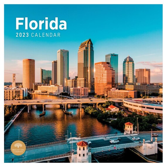 2023 Florida Wall Calendar by Bright Day 12x12 Inch Etsy