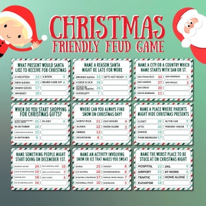Christmas Family Feud Game, Holiday Friendly Feud Game, Fun Christmas ...