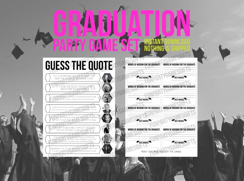 graduation party games printable graduation trivia games
