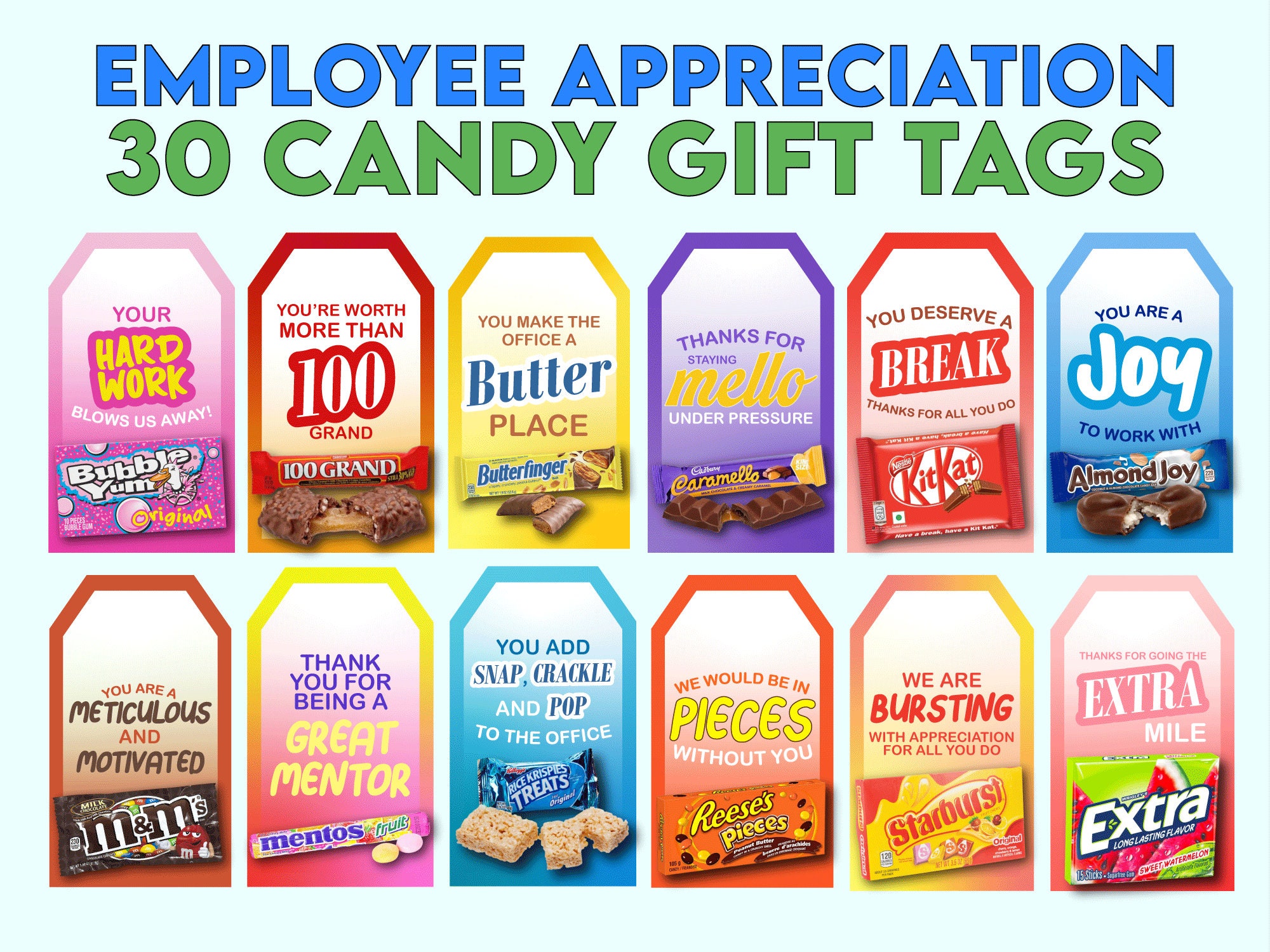 Employee appreciation candy ideas