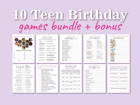 Teenage girl store birthday list
