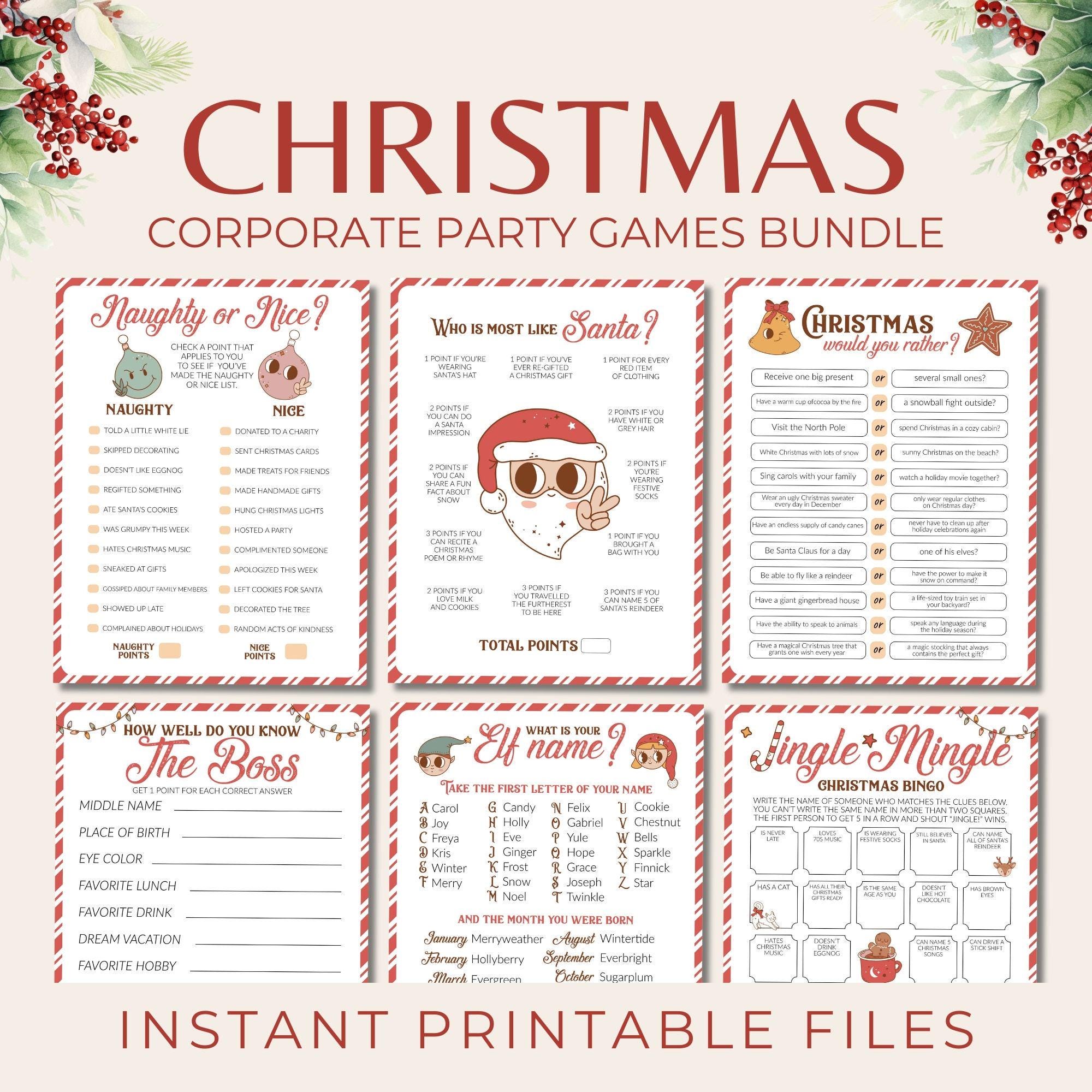 office-christmas-party-games-fun-holiday-team-games-for-corporate-parties-team-building-activities-for-employees-work-staff-happy-hour-etsy for Holiday Office Party Games Free Printable Office Christmas Party Games, Fun Holiday Team Games for Corporate Parties, Team Building Activities for Employees, Work Staff Happy Hour - Etsy for Holiday Office Party Games Free Printable