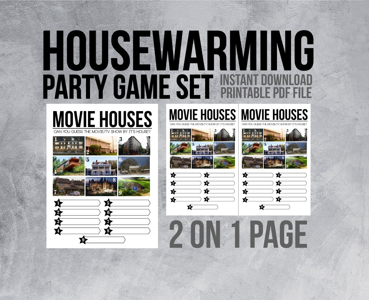Housewarming Games Housewarming Trivia New Home Party Games Etsy