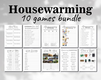 Housewarming Games, Housewarming Trivia, New Home Party Games, Apartment Warming, Housewarming Party, Printable Games, New House Party