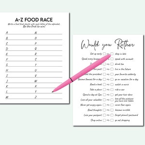 Printable Dinner Party Games Icebreaker Games Dinner Party Starters ...