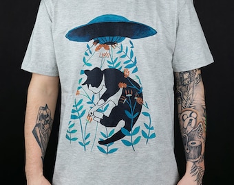 Heren t-shirt / UFO kat / Lama's / Tango